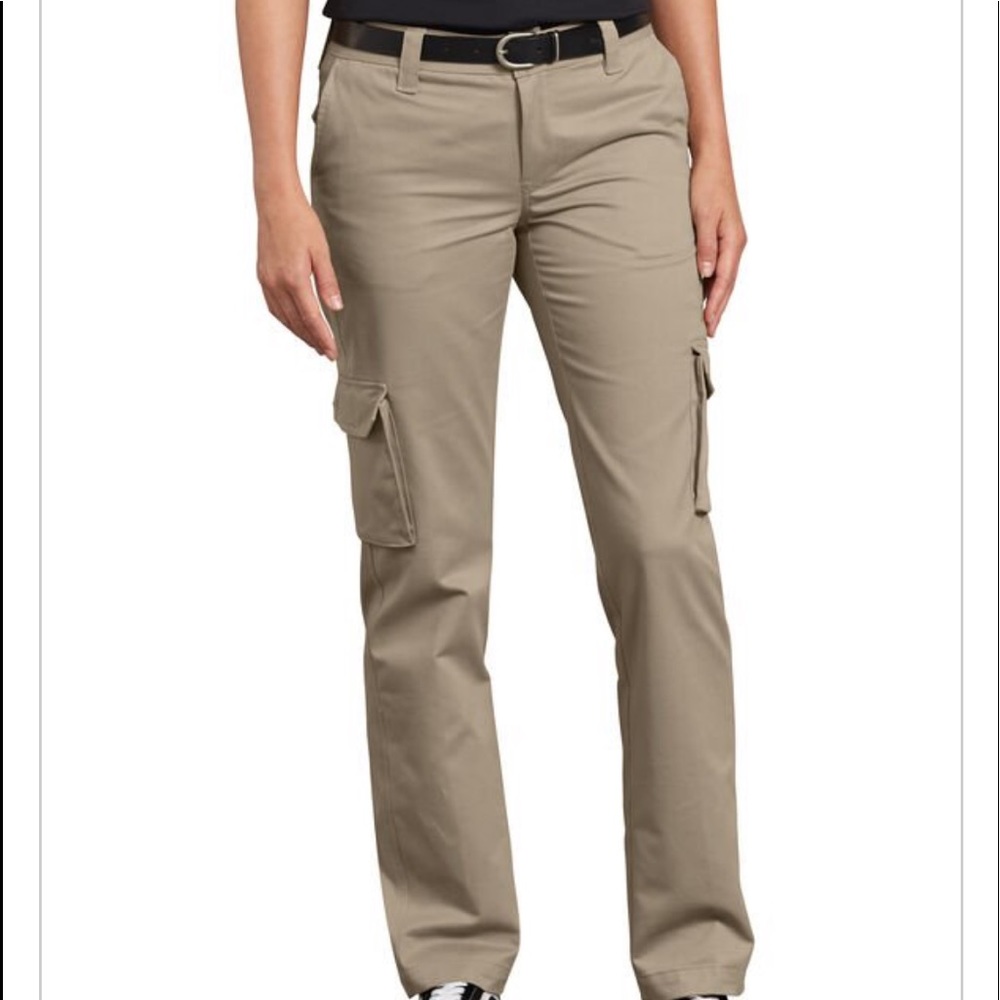 Black Dickies Women’s Stretch Cargo Pants EMS